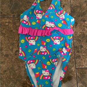 Hello Kitty Blue and Pink Kids' Swimsuit